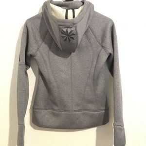 Athleta Tops - Athleta Grey Zip Up Hoodie XS With Thumbholes Athleta Tops - Athleta Grey Zip Up Hoodie XS With Thumbholes